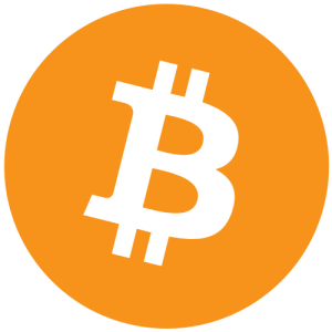 Den virtuelle valutaen Bitcoin sitt symbol. 